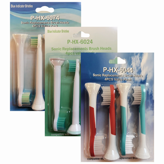 Sada 12 Kompatibilných Hlavíc Pre Zubné Kefky Philips Sonicare – P-HX-6044/P-HX-6074/P-HX-6024
