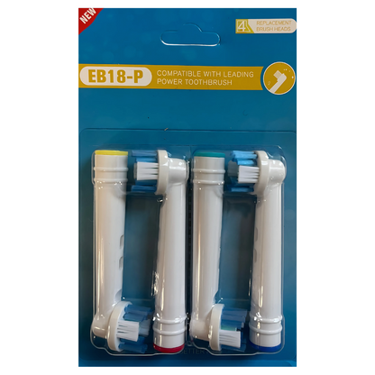 Set van 8 Compatibele Opzetborstels voor Elektrische Tandenborstels Braun Oral-B – EB58X / EB18-P