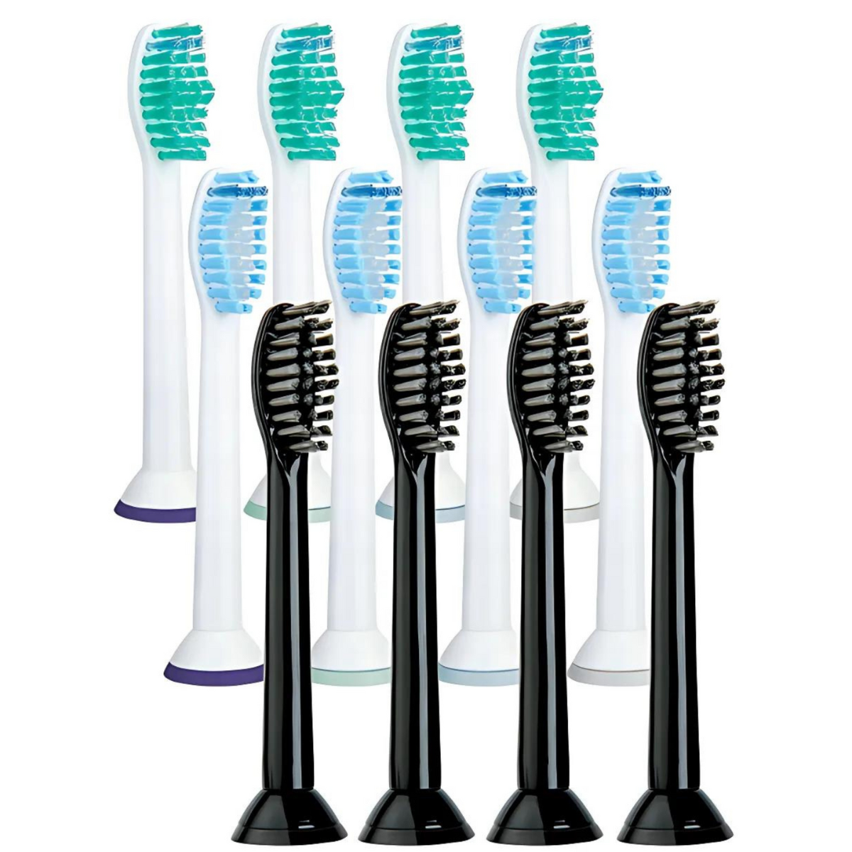 Sada 12 Kompatibilných Hlavíc Pre Zubné Kefky Philips Sonicare – HX6014/HX6054